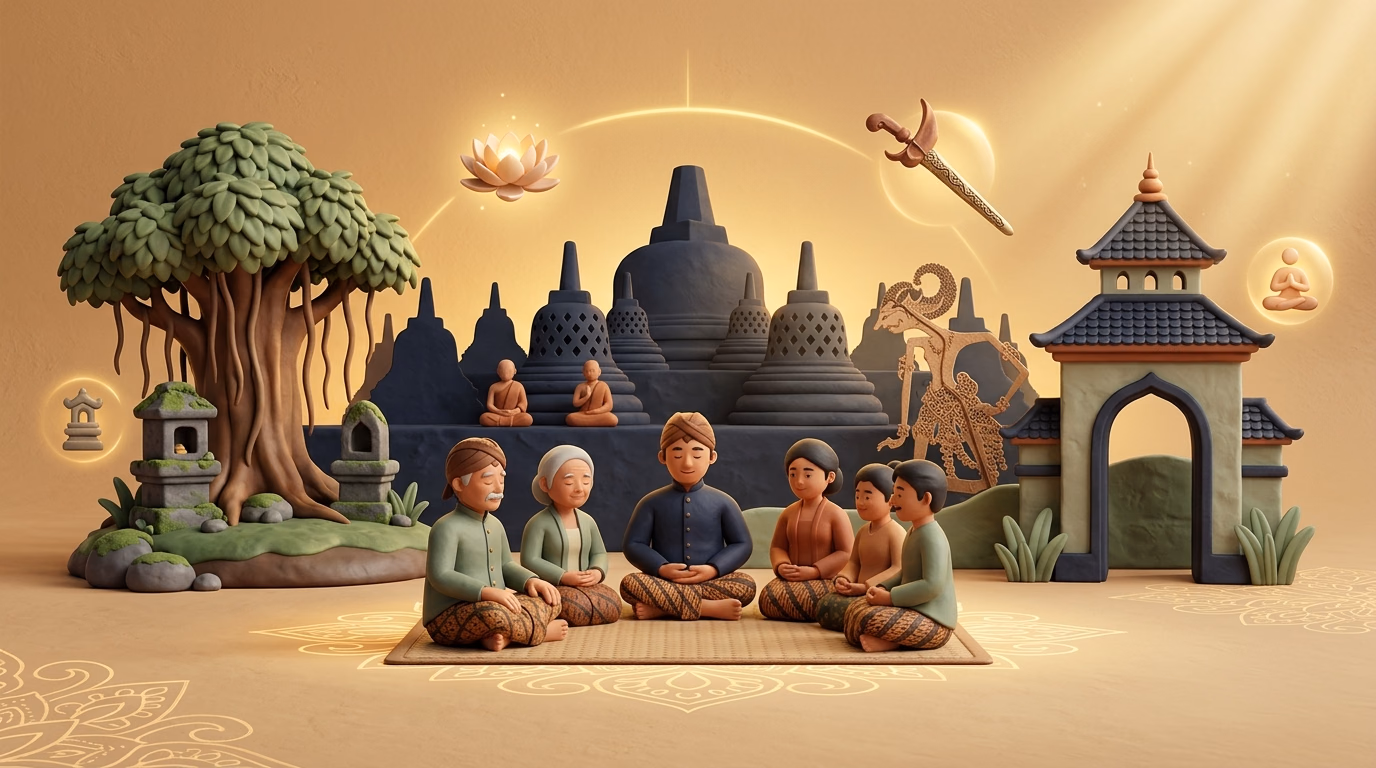 Lapis Spiritual Tanah Jawa: Jejak Sejarah Agama dan Pembentukan Watak Sejati Wong Jawa